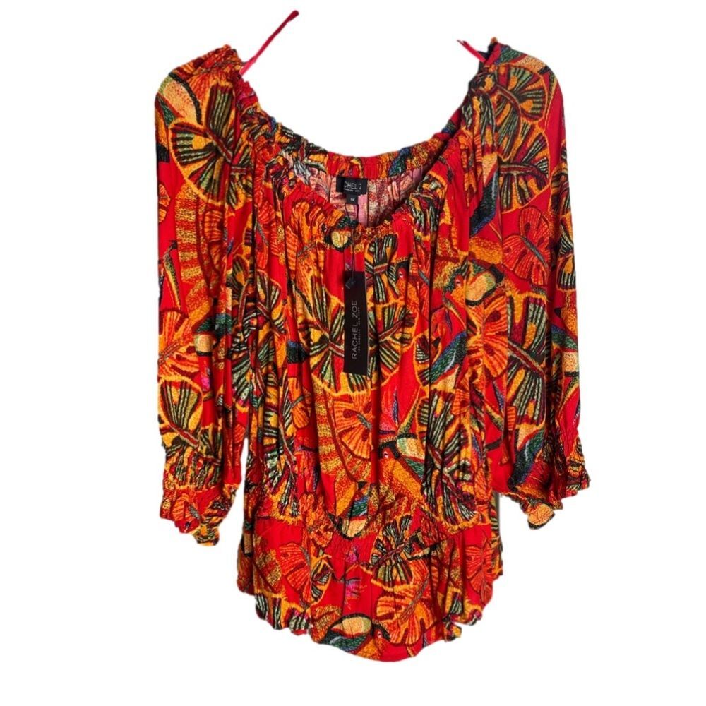 Rachel Zoe Plus Size Floral Tropical Top Size 1X